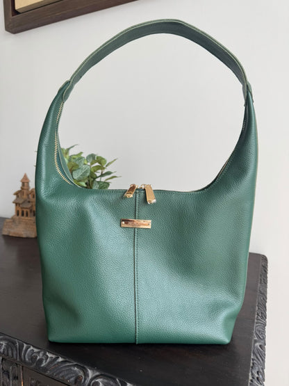 Hobo con cierre - Verde